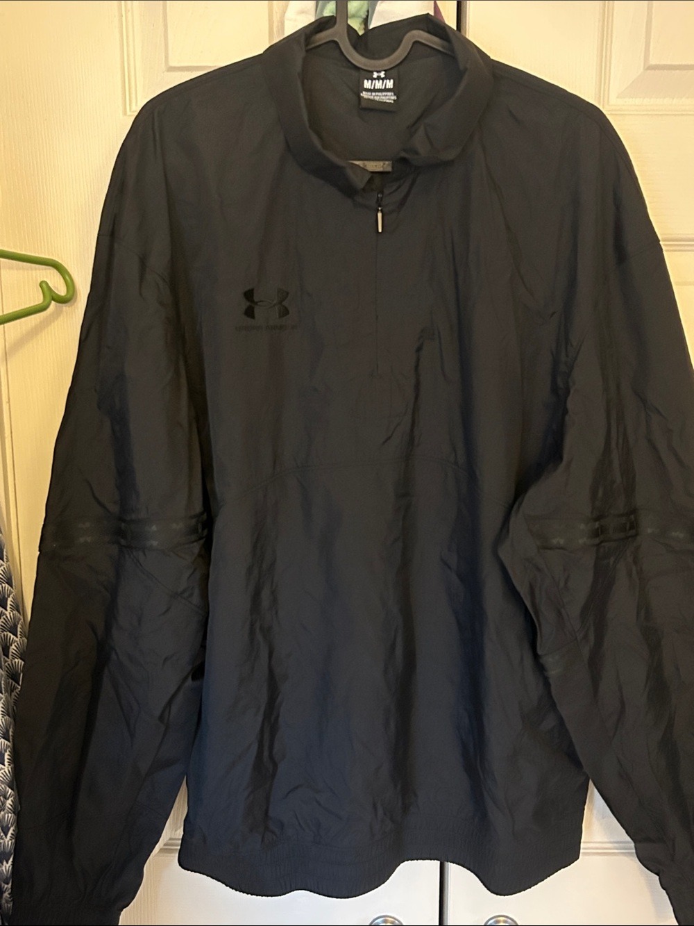 Under Armour Black Quarter-Zip Windbreaker Pullover